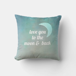 citez l'amour coussin pour vous à la lune et le do