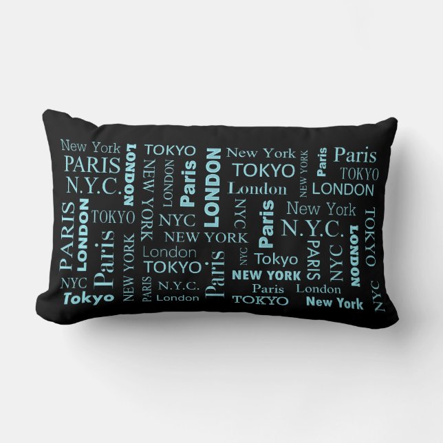 Cities Cool Throw Pillow (Front)