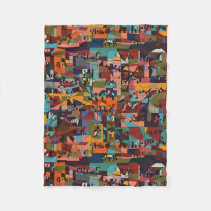 Cities of Ethiopia Fleece Blanket