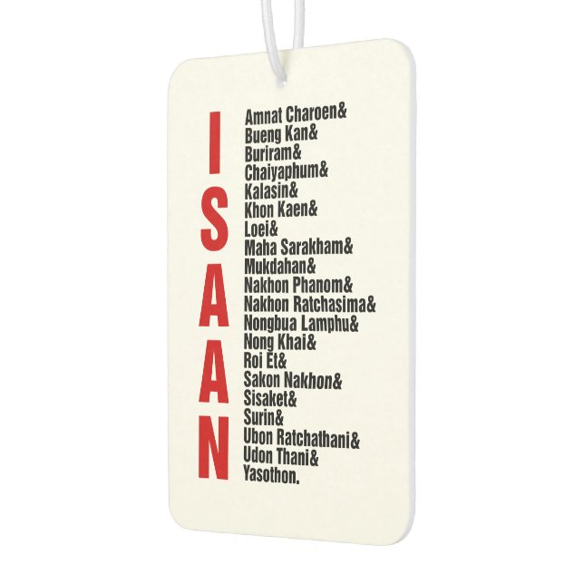 Cities of Isaan, Thailand Air Freshener (Left)