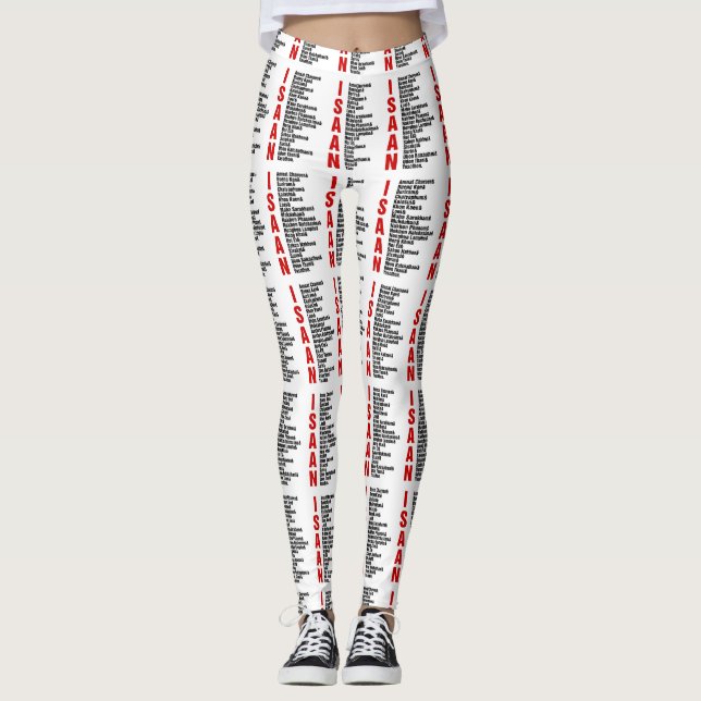 Cities of Isaan, Thailand Leggings (Front)