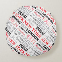 Cities of the world - Coussin rong