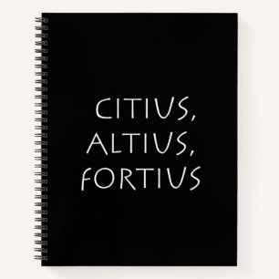 Citius altius fortius notebook