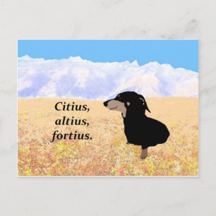 Citius, Altius, Fortius. Postcard