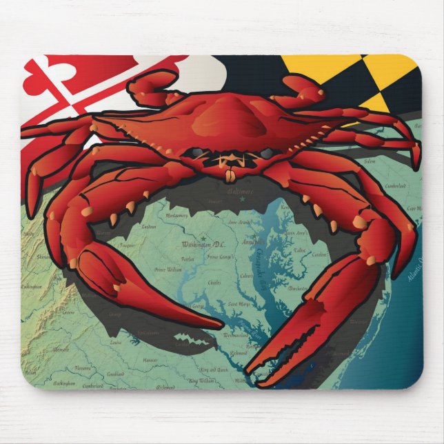 Citizen Crab of Maryland Mouse Pad (Front)