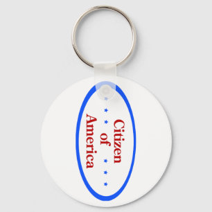 Citizen of America  Keychain