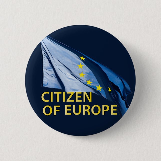 Citizen of Europe 2 Inch Round Button (Front)