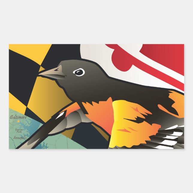Citizen Oriole, Maryland's State Bird Sticker (Front)
