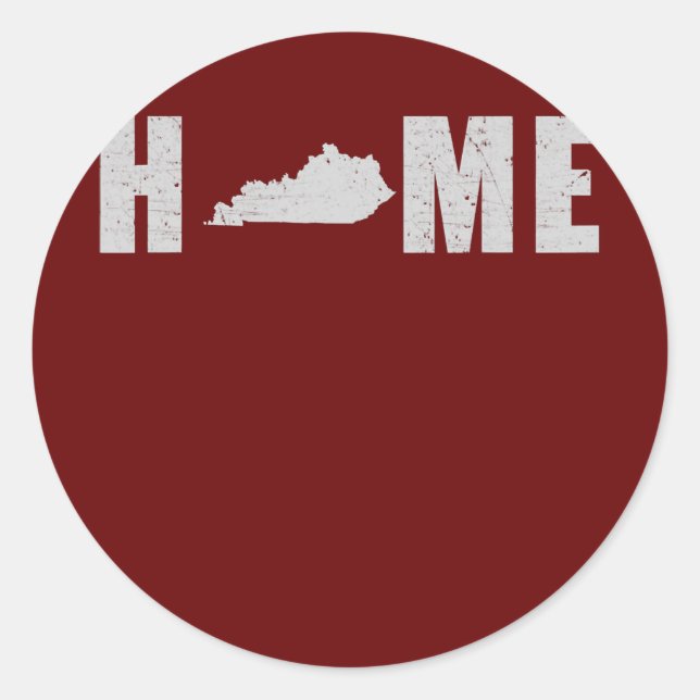 Citizen Proud America State Flag US Home Kentucky Classic Round Sticker (Front)