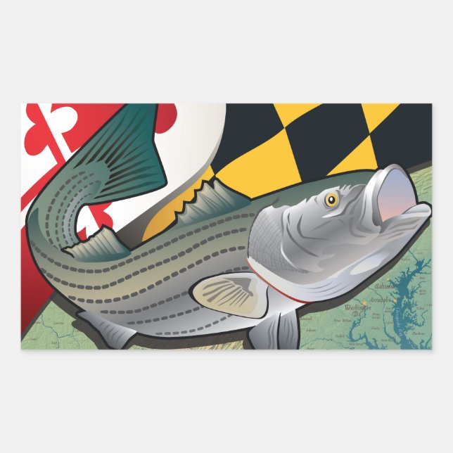 Citizen Rockfish of Maryland Sticker (Front)