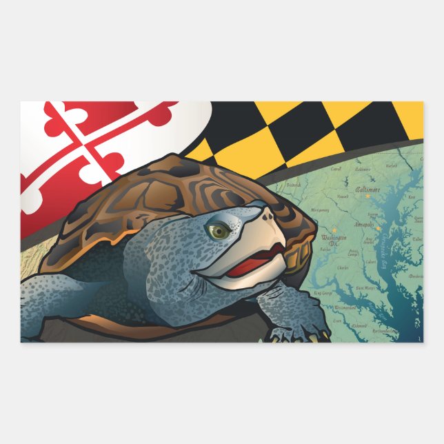 Citizen Terrapin, Maryland's Turtle Sticker (Front)