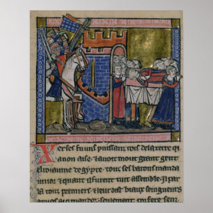 Citizens of Edessa Pay homage to Baldwin II Poster