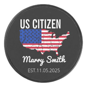 Citizenship Day American – Proud to Be an America Hockey Puck