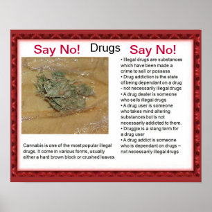 Citizenship, life skills  Say no! Poster