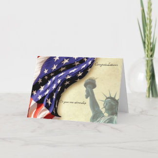 Citizenship Naturalization Congratulations Card