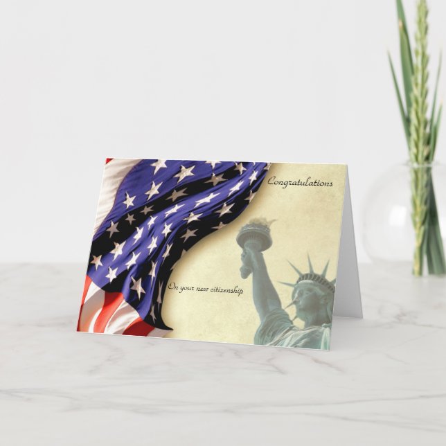 Citizenship Naturalization Congratulations Card (Front)