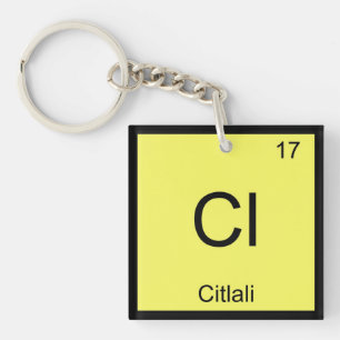 Citlali Name Chemistry Element Periodic Table Keychain
