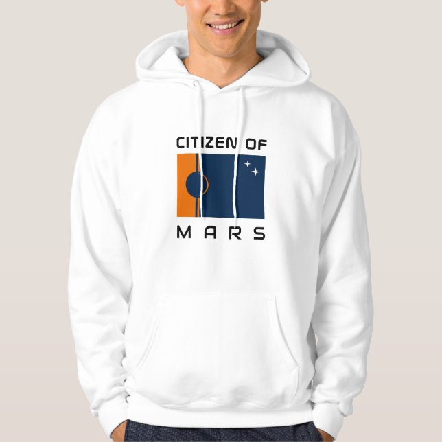 Citoyen de Mars Sweat - shirt à capuche avec drape (Devant)
