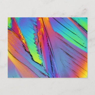 Citric acid under the microscope postcard