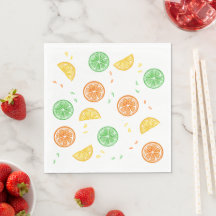 Citric paper napkins