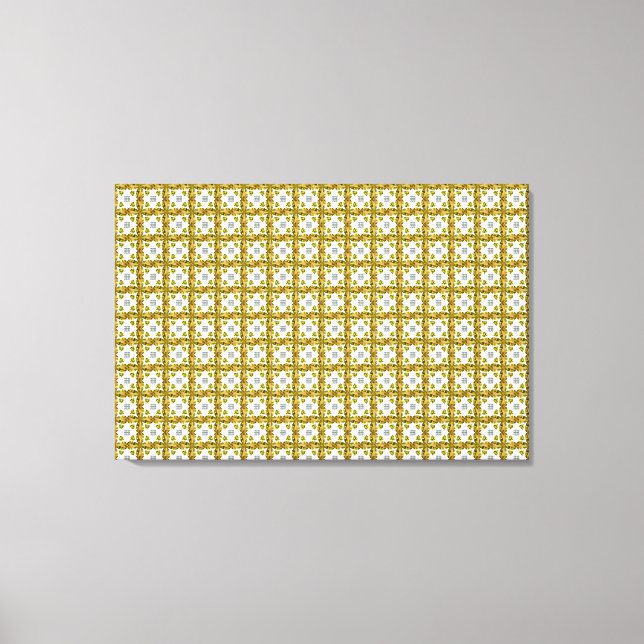 Citrine Clover Canvas Print (Front)