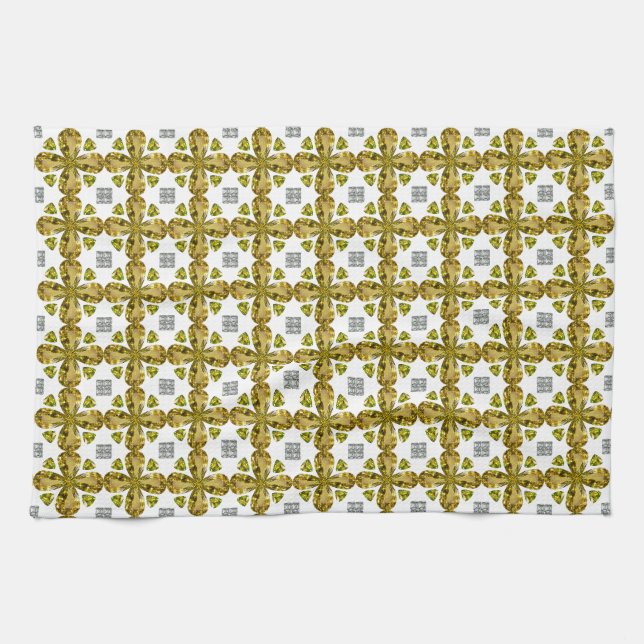 Citrine Clover Kitchen Towel (Horizontal)