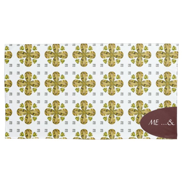 Citrine Clover Pillowcase (Front-Left)