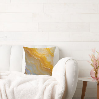 Citrine Energy Throw Pillow–Cozy Mother’s Day Gift Pillow