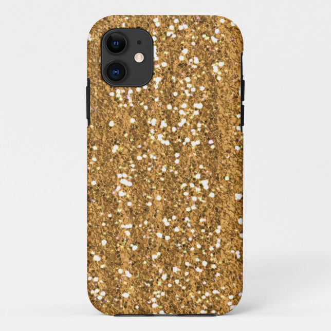Citrine Faux Glitter Case-Mate iPhone 5 Case (Back)