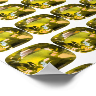 Citrine Gemstone Yellow Poster
