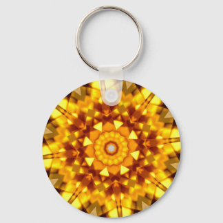 Citrine Kaleidoscope Keychain