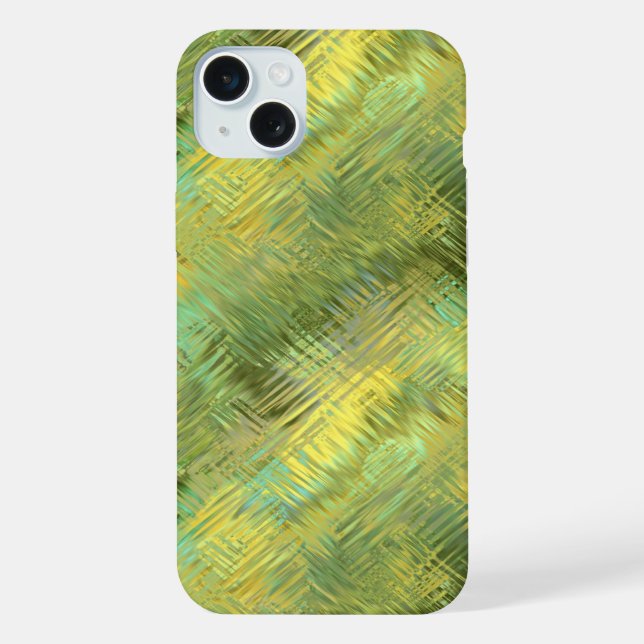 Citrine Yellow Glassy Texture iPhone Case (Back)