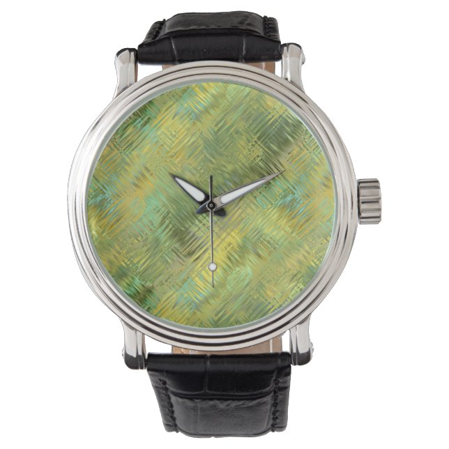 Citrine Yellow Glassy Texture Watch (Front)