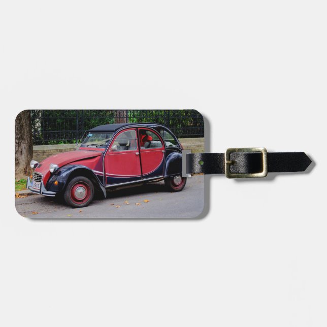 Citroen 2 CV Charleston Luggage Tag (Front Horizontal)