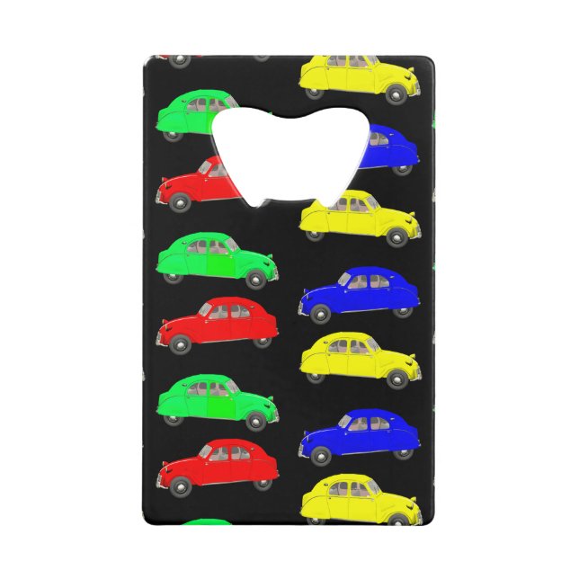 Citroen 2 CV Deux Chevaux Wallet Bottle Opener (Front)