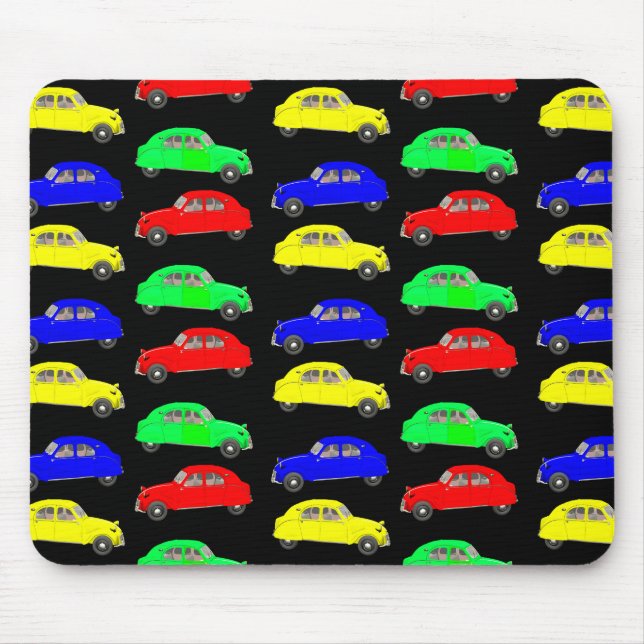 Citroen 2 CV Tiled Pattern Mouse Pad (Front)