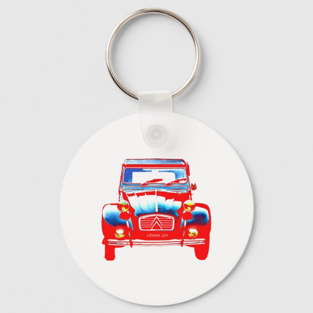 Citroen 2CV 2 Keychain (Front)