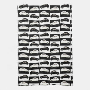 Citroen 2CV Black White Kitchen Towel