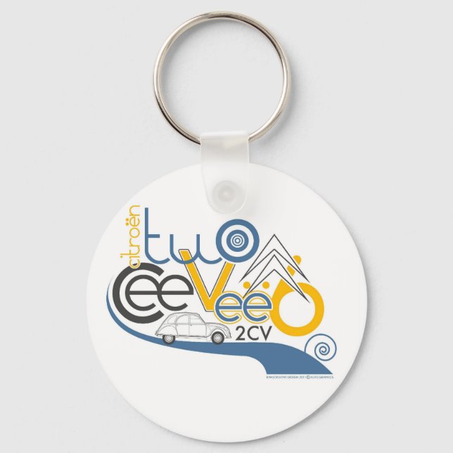 Citroen 2CV Keychain (Front)