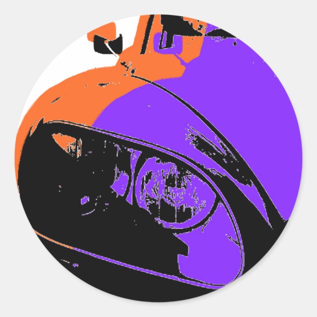 Citroen DS Classic Round Sticker (Front)