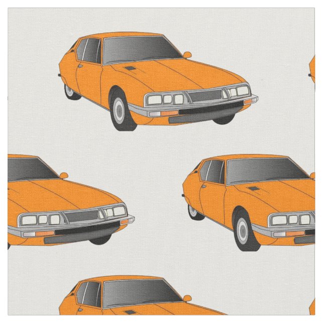 Citroen SM Orange Fabric (Close Up)