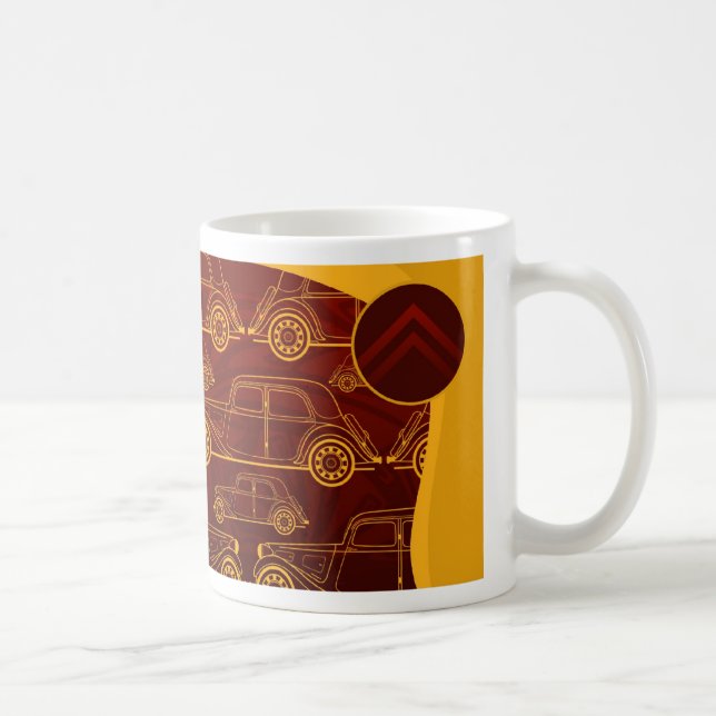 Citroen Traction Avant Illustrated Mug (Right)