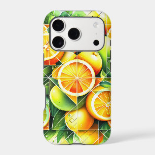 Citron botanique Orange Citrus Géométrique