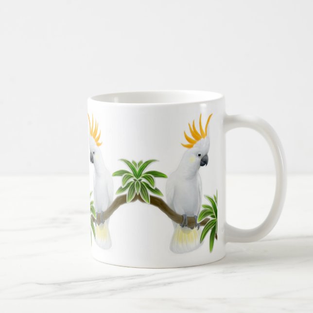 Citron Crested Cockatoo Mug (Right)