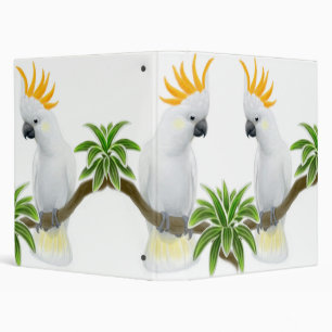 Citron Crested Cockatoos Avery Binder