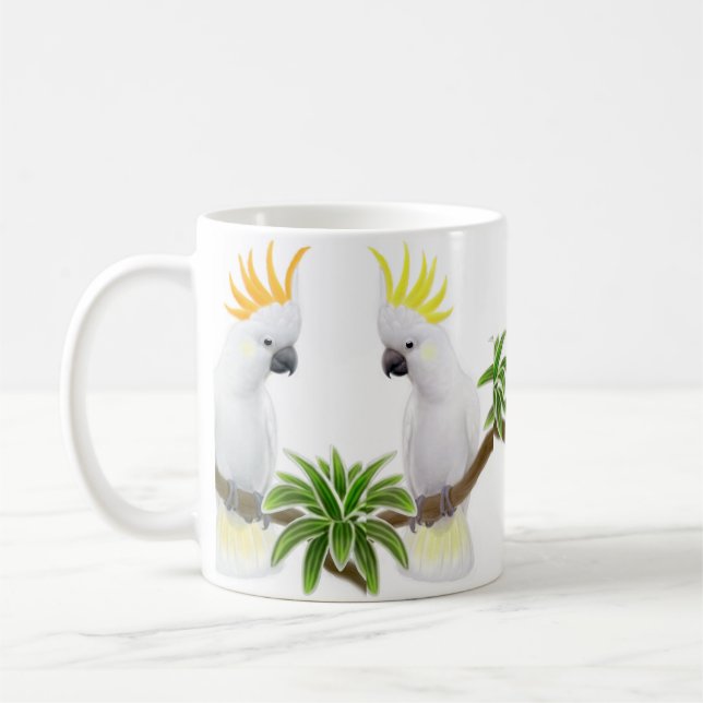 Citron et tasse de cacatoès de soufre (Gauche)