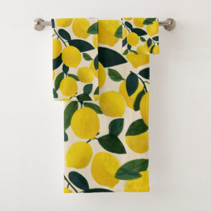 Citron Fruits Motif Été Citrons Jaunes