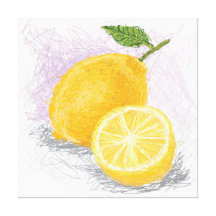 citron impressions sur toile