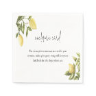 CITRON Lemon Citrus Enclosure Insert Card 3.5"x2"