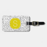 Citron Monogram Black and White Dalmatian Spots